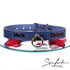 YOU  Personalisiertes Halsband mit O-Ring und Wunschtext, individuell erstellt. Verschiedene Farben, italienisches Premium Vacchetta Leder